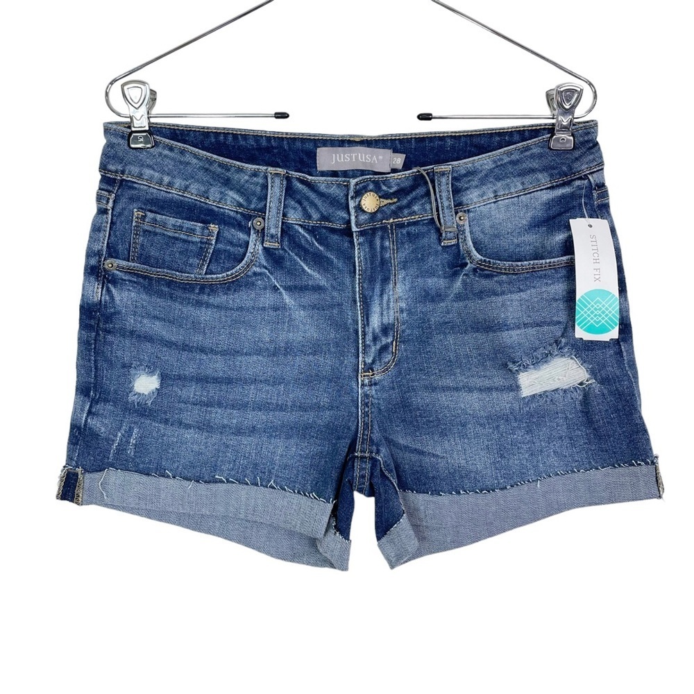 Stitch Fix l Just USA Mattie Cuffed Mid Rise Short, 28